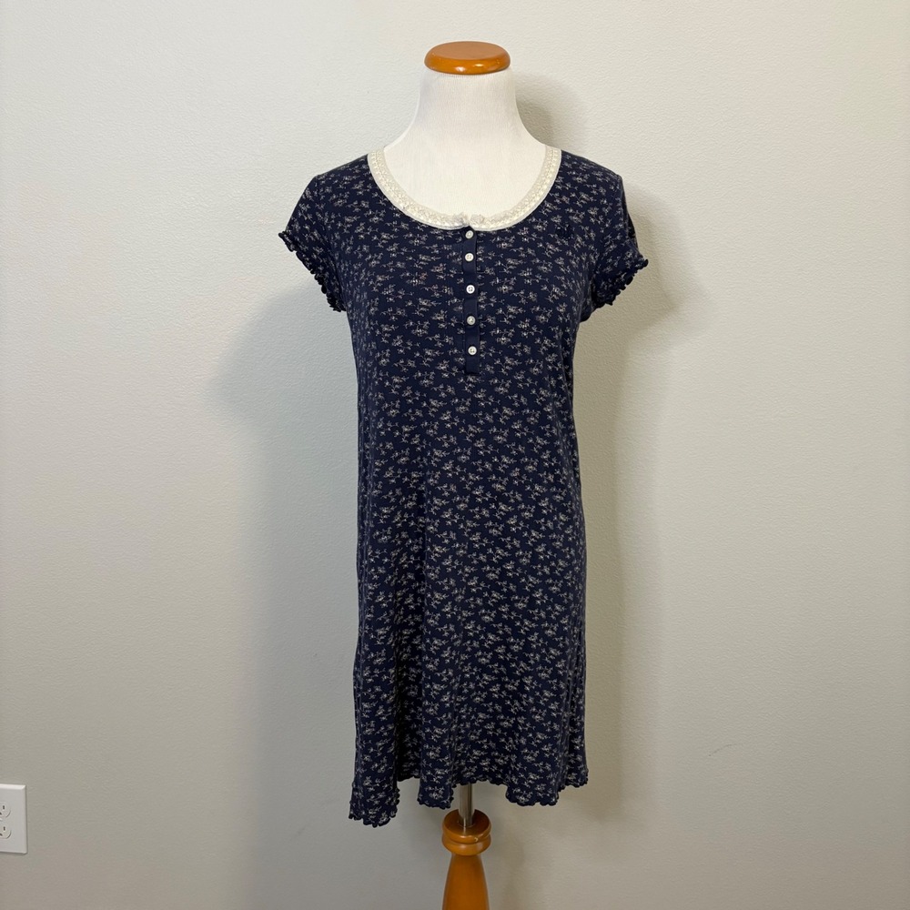 Lauren Ralph Lauren Navy and White Floral Dress